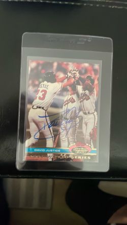 1991 World Series stadium club Topps trading card