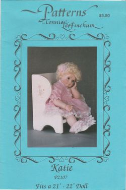 Patterns by Connie Lee Finchum P2107 ~ Katie ~ 21-22" Doll ~ Uncut