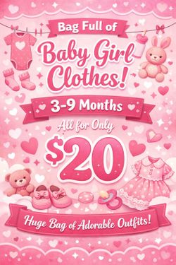 Bag Full Of Baby Girl Clothes 