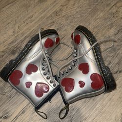 Dr. Martens Girls Boots With Hearts