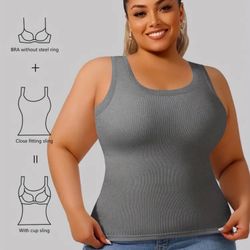 2-1 Backless Ribbed Tank Top