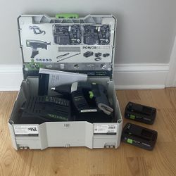  Festool Cordless Screw Gun DWC 18-4500 Set (MANUFACTORY WARRANTY INCLUDED UNTILL 5/30/2028)