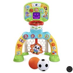 Vtech count and win sports center with Basketball and soccer Ball- NEW!