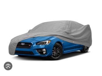 Subaru wrx STI with spoiler car cover