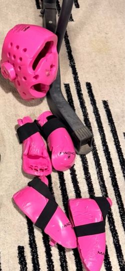 Pink Macho Martial Arts Protective Gear Set