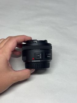 Canon EF 50mm f/1.8 STM Prime Lens Canon EOS DSLR w/ Front Rear Caps