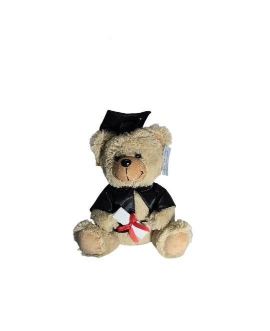 Graduation Bear Plush Cap and Gown With Diploma Burton + Burton 11" Sitting New