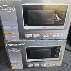 Panasonic microwave 2.2cu.ft 1250w stainless steel with cyclonic inverter technology 
