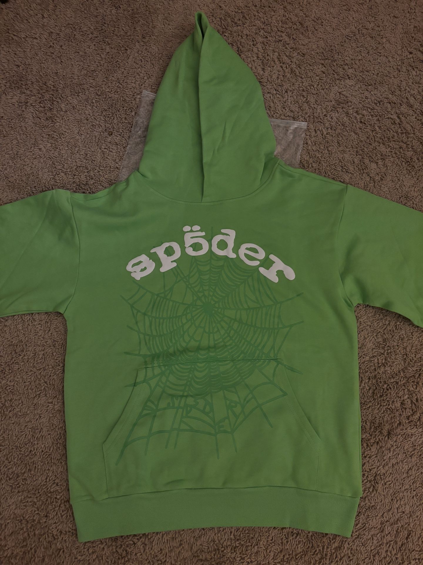 Green SP5DER Hoodie