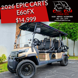 2026 EPIC e60FX Lithium Power 🔋 Street Ready Golf Cart
