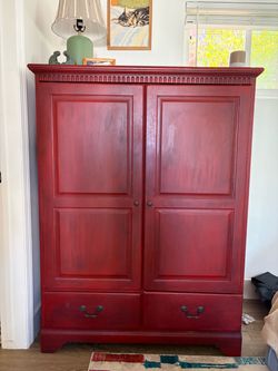 Red Armoire Closet