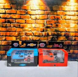 M2 Machines 1976 GMC Sierra Grande 15 Custom R81 Orange And blue both $30