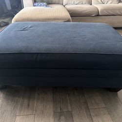 Living Spaces Ottoman Indigo