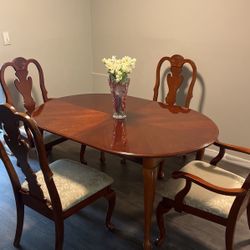 Dining Table With 4 Chairs And Extension Board