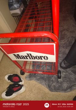 vintage Marlboro advertising utility cart