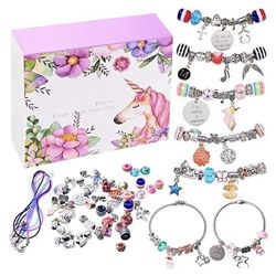 Charm bracelet Making Kit For Girls 8-12 Unicorn (Small Parts)