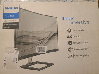 32" Philips E Line 4K Curved Monitor (2/2)