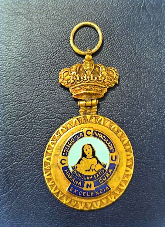 Caribbean School Medal-colegio La Inmaculada-habana-cuba