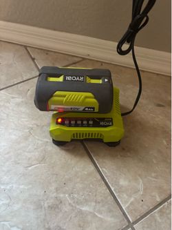 RYOBI 40V 4.0Ah Lithium Battery + Charger – Tested & Works Great