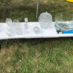 Detailed Cut Glass Lot 