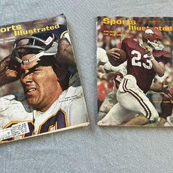 Two 1964, 1965 Sports, Illustrated Magazines, Tommy Mason, Harry Jones