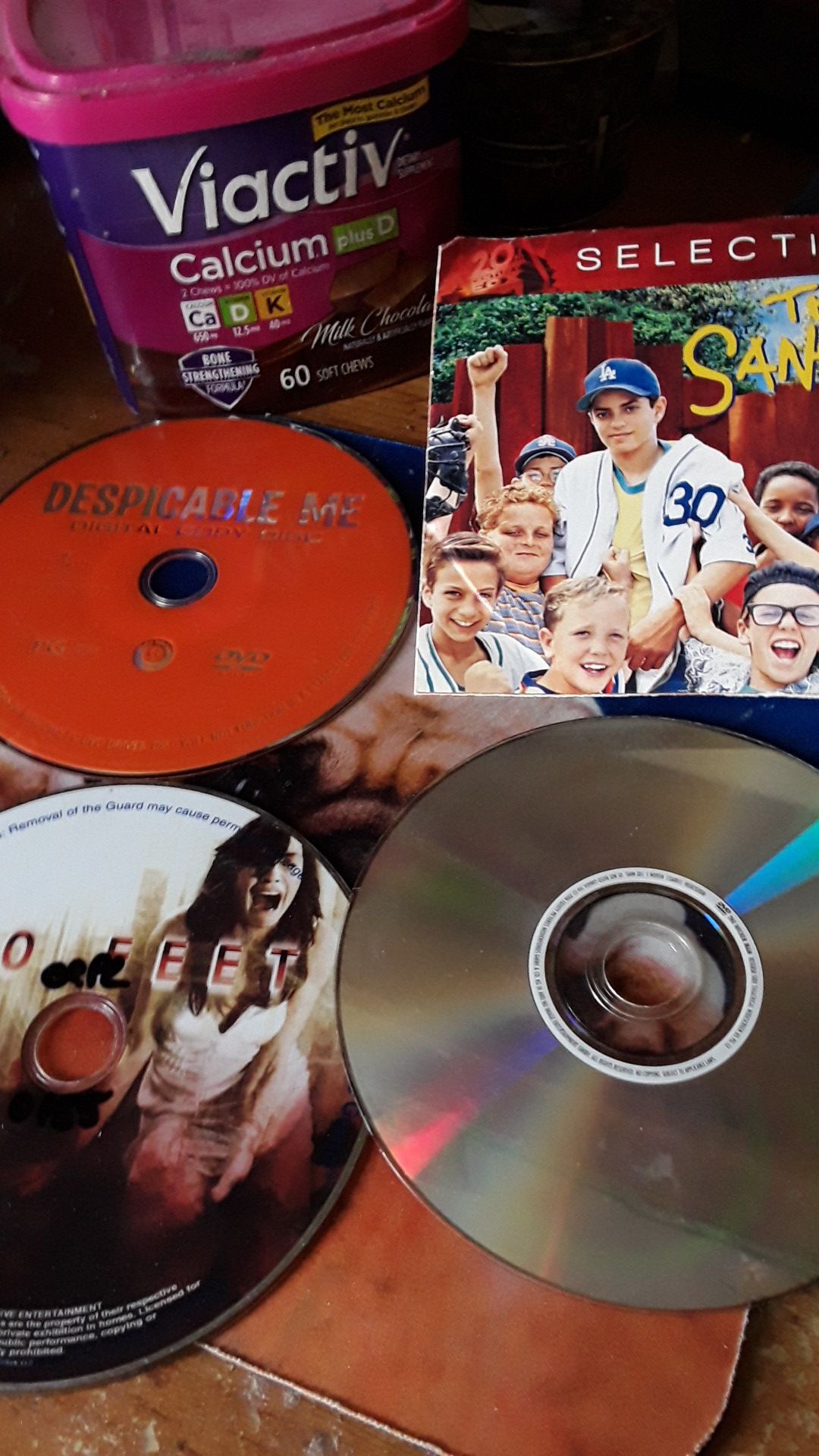 4 DVDS IN VINTON IA THE SANDLOT IS NEVER BEEN OPENED OR PLAYED
