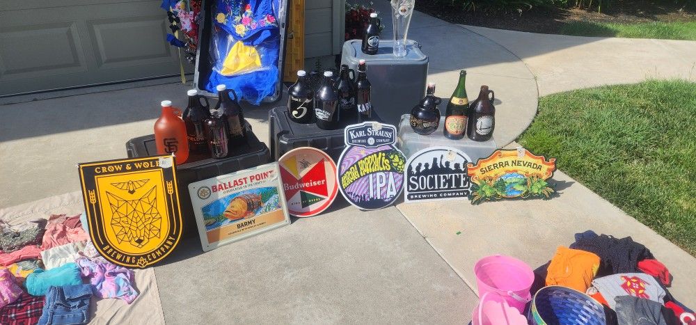 Growlers And Beer Signs