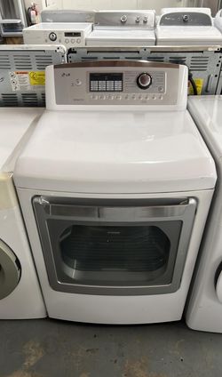 LG Front Load Dryer – Sensor Dry, Stainless Drum, White