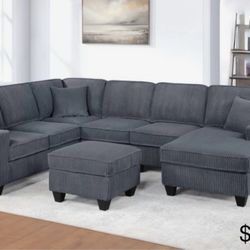 Sectional Sofa With Ottoman