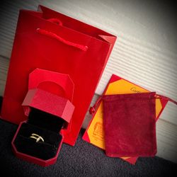Cartier Juste un Clou Gold Ring w/ Diamonds - Size 5 ***NEW***