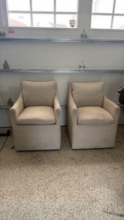 Pair of Chairs on rollers