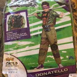 Ninja turtle Donatello child medium 8/10 new costume