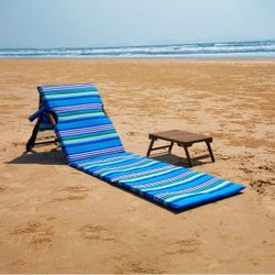 Brand New Beach Lounge Chair With Tray Table