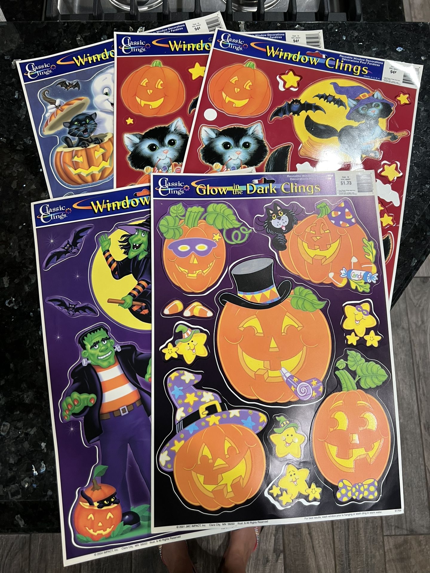 Halloween Decorations Window Clings