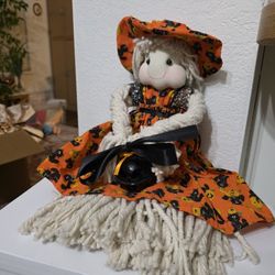 Handmade Vintage Happy Cloth Face Mop Body Bell 