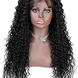 Black Deep Curly Lace Front Wig
