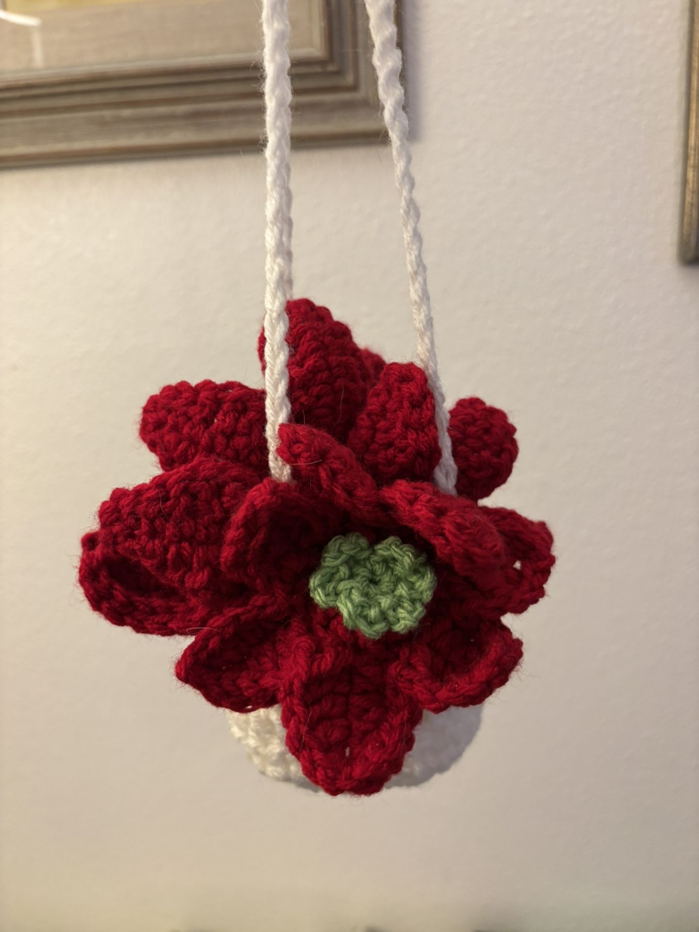 Poinsettia Basket Decoration