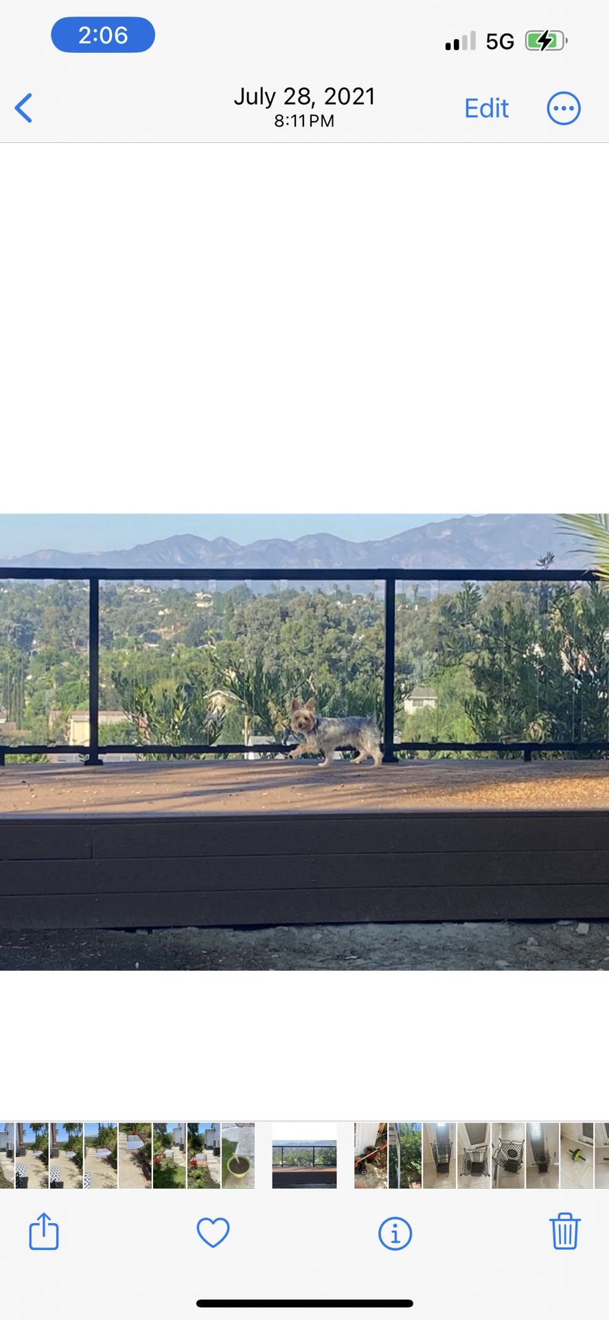 Glass Fence With Black Metal Frame