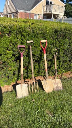 Shovels and pitch fork