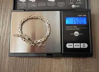 Byzantine Sterling Silver Bracelet, Italy 925