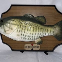 Working Big Mouth Billy Bass 1999 Gemmy Industries Original 2 Songs