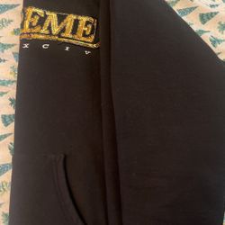 Supreme Hoodie  Black Gold 