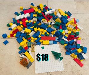 $18 Lot of Vintage Lego Pieces a gallon bag full