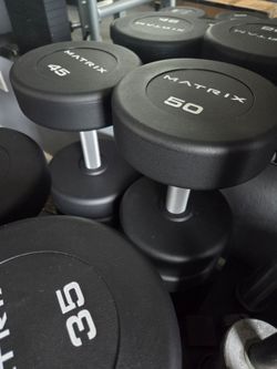 5 to 50 Lbs  Urethane prostyle dumbbells