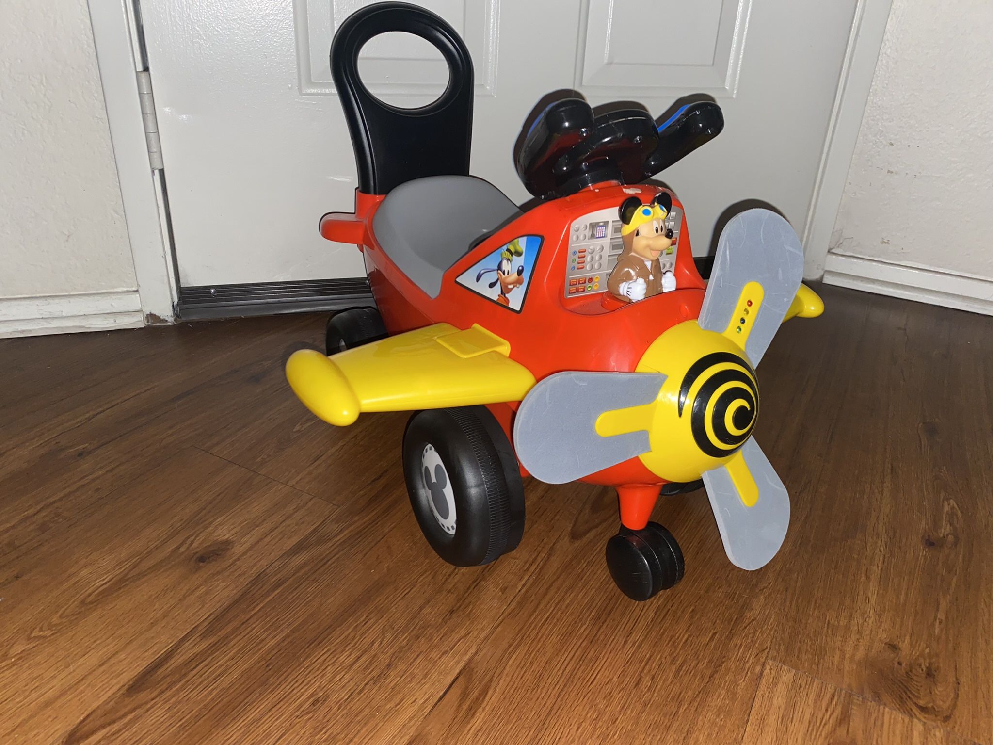 Kiddieland Disney Mickey Mouse Clubhouse Plane Light and Sound Activity Ride-On