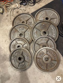 Olympic weights plates 320lbs