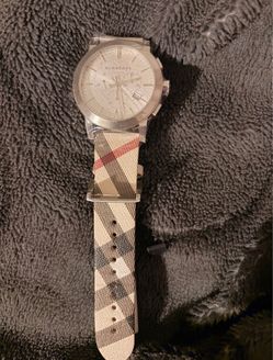 Burberry Chronograph Watch Nova Check Strap