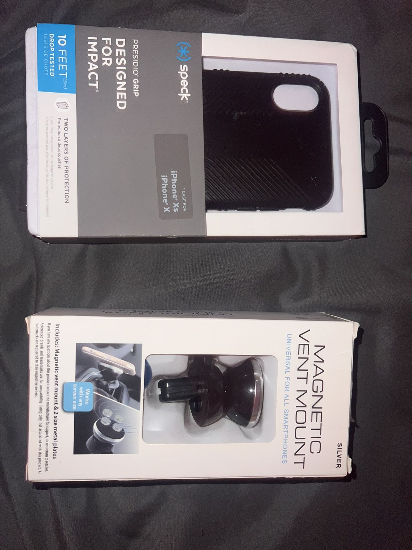 (Speck)iPhone X, Xs CASE And Magnetic Vent Mount SOLD SEPARATELY
