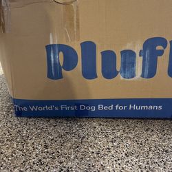 Plufl  Like Dog Beds For Humans. Cost $300. It Comes With Mattress 