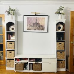 Entertainment TV Stand And Two Shelves 